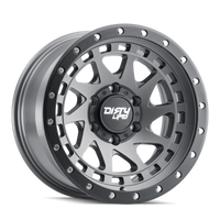 Dirty Life 9311 Enigma Pro 17x9/5x127 BP/-12mm Offset/71.5mm Hub Satin Graphite Wheel - Beadlock