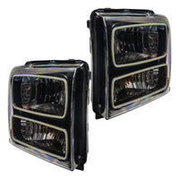 Oracle 05-07 Ford F-250/350 SMD HL - Black - ColorSHIFT w/o Controller