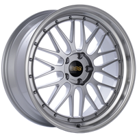 BBS LM 20x9 5x120 ET15 Diamond Silver Center Diamond Cut Lip Wheel -82mm PFS/Clip Required