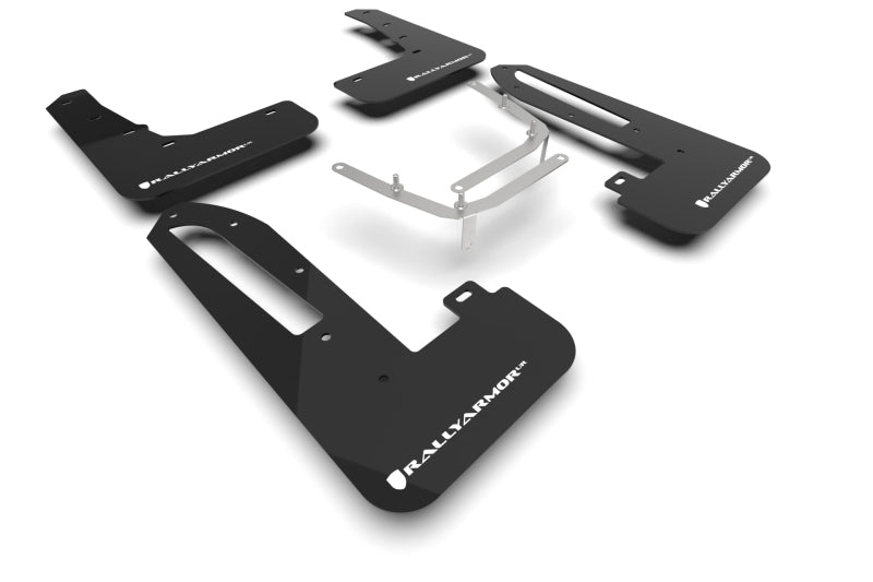 Rally Armor 23-26 Honda Civic Type R Black Mud Flap White Logo