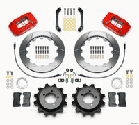 Wilwood Dynapro Radial Rear Kit 12.88in Red 2006-2007 Subaru WRX w/Lines