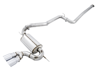 AWE Tuning Ford Focus ST Touring Edition Cat-Back Exhaust - Non-Resonated - Chrome Silver Tips
