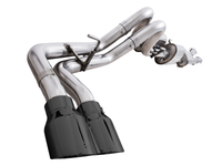 AWE Tuning 16-22 Toyota Tacoma 0FG Cat-Back Exhaust w/ BashGuard - Dual Diamond Black Tips
