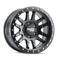 Dirty Life 9309 Canyon Pro 17x9/5x127 BP/-12mm Offset/71.5mm Hub Matte Black Wheel - Not Beadlock