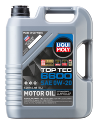 LIQUI MOLY 5L Top Tec 6600 Motor Oil SAE 0W20