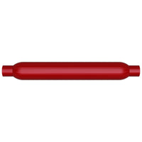 MagnaFlow Muffler Red Pack Series Glasspack 3.5in Rd 18in Body Length 2.25in/2.25in Inlet/Outlet