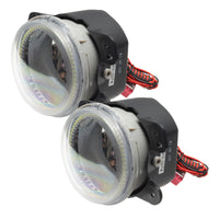 Oracle Lighting 07-09 Jeep Wrangler JK Pre-Assembled LED Halo Fog Lights -UV/Purple