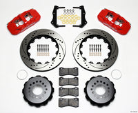 Wilwood AERO4 Rear Kit 14.25in Drilled Red 2006-10 Magnum/Challenger/Charger/300C