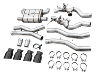 AWE Tuning SwitchPath Cat-Back Exhaust for BMW G8X M3/M4 - Diamond Black Tips