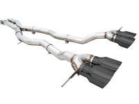 AWE Tuning Track Edition Cat-Back Exhaust for BMW G8X M3/M4 - Diamond Black Tips