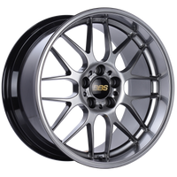 BBS RG-R 19x10 5x120 ET25 Diamond Black Wheel -82mm PFS/Clip Required