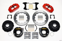 Wilwood Narrow Superlite 4R Rear P-Brk Kit 12.88in Red Chevy 12 Bolt-Spec 3.15in Bearing