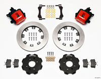 Wilwood Combination Parking Brake Rear Kit 12.19in Red Civic / Integra Disc 2.39 Hub Offset