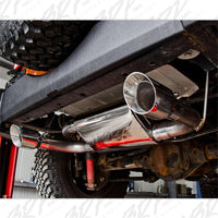 MBRP 07-14 Jeep Wrangler/Rubicon 3.6L/3.8L V6 Axle-Back Dual Rear Exit T409 Performance Exhaust Sys