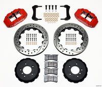 Wilwood Narrow Superlite 6R Front Hat Kit 13.06in Drilled Red E36 BMW M3