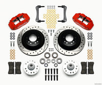 Wilwood Narrow Superlite 6R Front Hub & 1PC Rtr Kit 12.88in Drilled -Red 70-78 Camaro