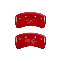 MGP 4 Caliper Covers Engraved Front & Rear Vintage Style/RT Red finish silver ch
