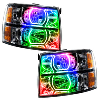 Oracle 07-13 Chevy Silverado SMD HL - Black - Square Style - w/ Simple Controller