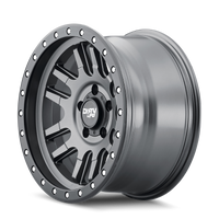 Dirty Life 9309 Canyon Pro 17x9/6x139.7 BP/0mm Offset/106mm Hub Satin Graphite Wheel - Beadlock