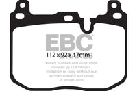 EBC 14-18 BMW M3 3.0 Twin Turbo (F80) Redstuff Front Brake Pads