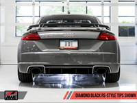AWE Tuning 18-19 Audi TT RS 8S/RK3 2.5L Turbo Track Edition Exhaust - Diamond Black RS-Style Tips