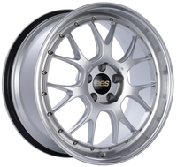 BBS LM-R 20x9.5 5x114.3 ET40 CB66 Diamond Silver Center Diamond Cut Lip Wheel