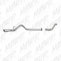 MBRP 11-14 Ford 6.7L F-250/350/450 4in Filter Back Single Side Exit Alum and Down Pipe Exhaust