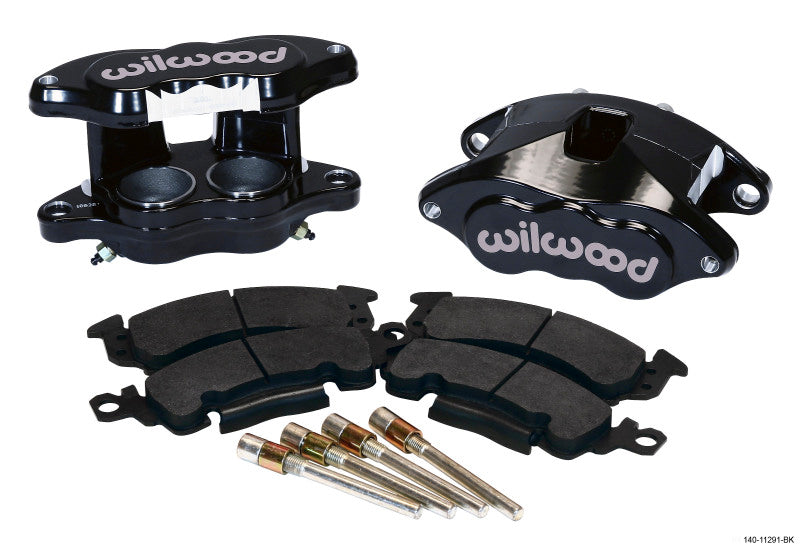 Wilwood D52 Front Caliper Kit - Black Powder 2.00 / 2.00in Piston 1.04in Rotor