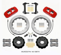 Wilwood AERO6 Front Hat Kit 15.00 Red 15-23 Mustang w/Lines