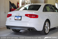 AWE Tuning Audi B8.5 S4 3.0T Track Edition Exhaust - Diamond Black Tips (102mm)
