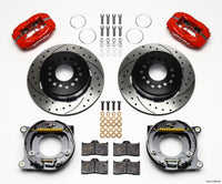 Wilwood Forged Dynalite P/S Park Brake Kit Drill-Red 55-57 Chevy 2.34in Offset